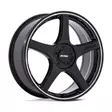 PE003 P2E GLOSS BLACK W/ MACHINED LIP 8,5x20 5/110/115 ET40 CB72.6 60° - Alumiinivanteet - 354289 - 1