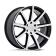 PE007 P6E GLOSS BLACK W/ MACHINED FACE 9,5x22 6/139,7 ET25 CB106.1 60° - Alumiinivanteet - 361209 - 1