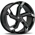 SUPERSTAR Black Front Polished 8,5x19 5/112 ET35 CB66.5 60° - Alumiinivanteet - 348389 - 1
