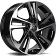 Sword Black Front Polished 6,5x16 5/114,3 ET40 CB73,1 60° - Alumiinivanteet - 313569 - 1