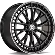 Upscale Deep Matt Black Lip Polished 9,5x20 5/112 ET45 CB66.6 60° - Alumiinivanteet - 363479 - 1
