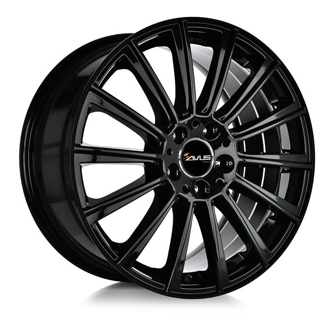 AVUS AC-M07 Black 8,5x20 5/112 ET42 CB66,6 R14 - Alumiinivanteet - 269379 - 1