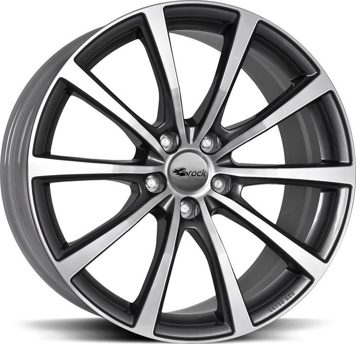 BROCK B32 Titan Full Pol 7,5x19 5/112 ET44 CB66.6 R14 - Alumiinivanteet - 204949 - 1