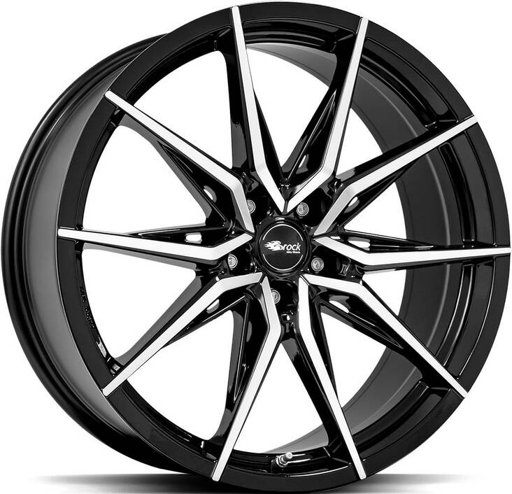 BROCK B42 Black Full Pol 8,5x20 5/120 ET35 CB72.6 60° - Alumiinivanteet - 288359 - 1