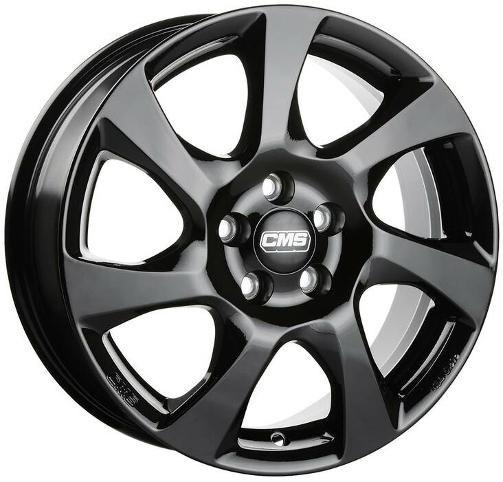 CMS C24 Complete Black Gloss 6,5x16 4/100 ET48 CB67,2 60° - Alumiinivanteet - 303159 - 1
