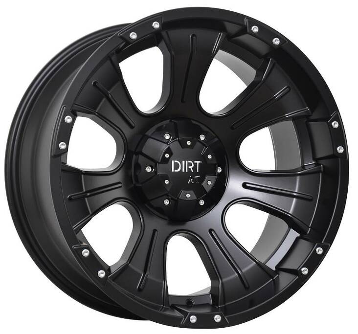 D06 Flatblack chrome inserts 10x20 5/127/139,7 ET-20 CB78,1 60° - Alumiinivanteet - 299239 - 1