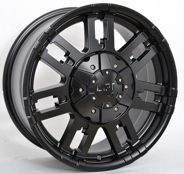 D21 Flatblack 8x17 5/120/127 ET20 CB74,1 60° - Alumiinivanteet - 35559 - 1