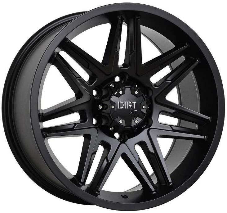 D62 Flatblack 9x20 6/139,7 ET25 CB106.1 60° - Alumiinivanteet - 234809 - 1