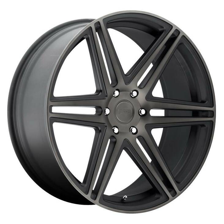 DC123 MATTE BLACK DOUBLE DARK TINT 10x24 6/139,7 ET30 CB78,1 60° - Alumiinivanteet - 251219 - 1