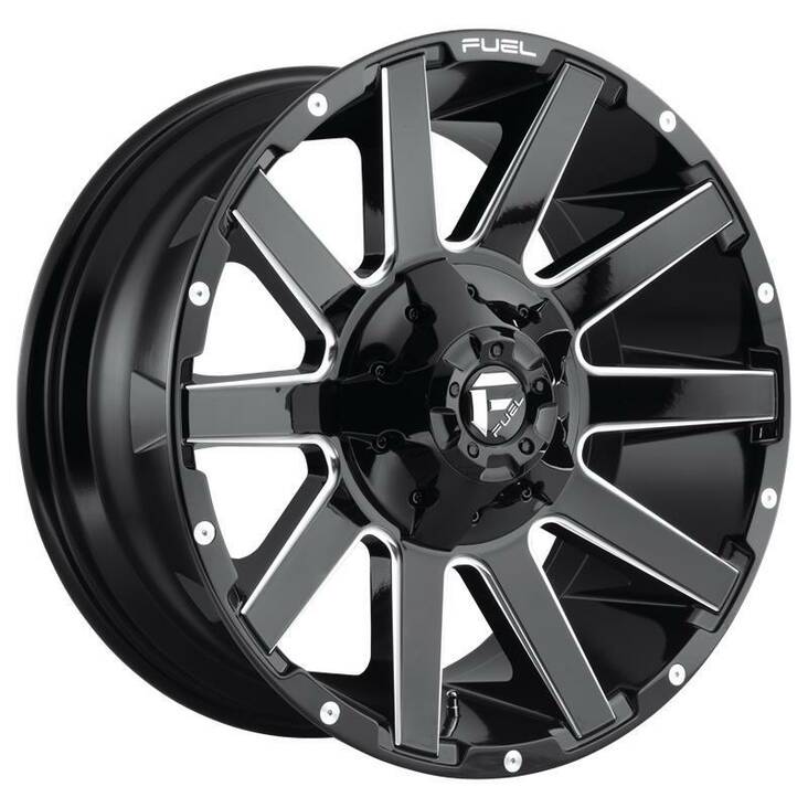 FC615 GLOSS BLACK MILLED 9x20 5/127/139,7 ET20 CB87.1 60° - Alumiinivanteet - 259019 - 1
