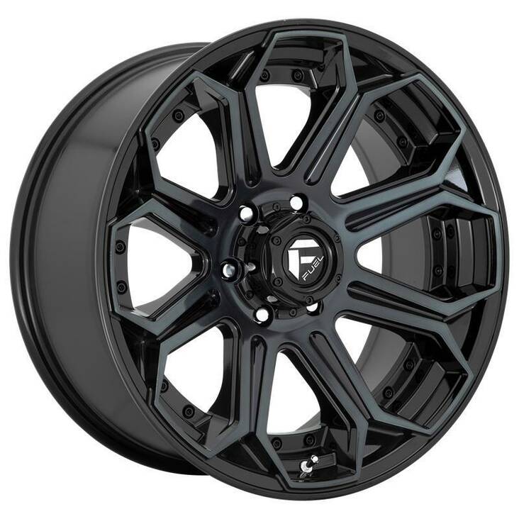 FC704 GLOSS MACHINED DOUBLE DARK TINT 14x26 8/165,1 ET-75 CB125,2 60° - Alumiinivanteet - 281479 - 1