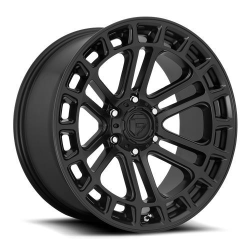 FC718 Matte Black 9x18 6/135 ET1 CB87,1 60° - Alumiinivanteet - 271189 - 1