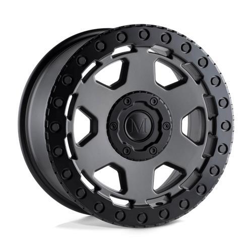FORSCHER MATTE GUNMETAL W/ BLACK LIP EDGE 9x20 5/112 ET10 CB66,6 60° - Alumiinivanteet - 325599 - 1