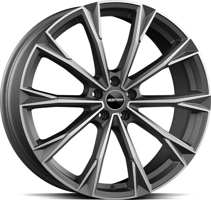 GMP Totale Matt Anthracite Diam 11,5x22 5/130 ET22 CB71.6 R14 - Alumiinivanteet - 330679 - 1