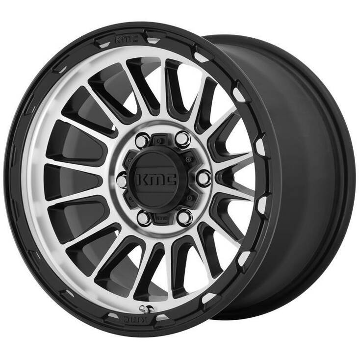 KM542 IMPACT SATIN BLACK MACHINED 8x17 5x108 ET38 CB72.6 60° 1133 kg - Alumiinivanteet - 326949 - 1