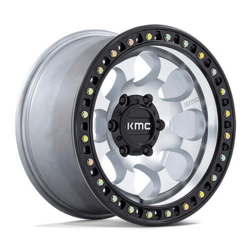 KM550 RIOT SBL MACHINED W/ SATIN BLACK LIP 9x17 5/127 ET-12 CB71.5 60° - Alumiinivanteet - 327069 - 1