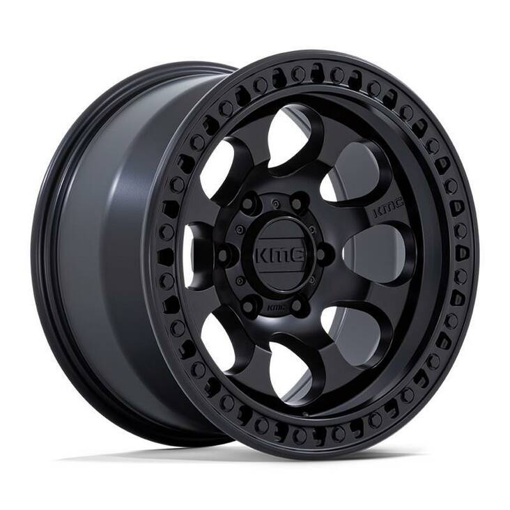 KM550 RIOT SBL SATIN BLACK 9x17 6/139,7 ET-12 CB106.1 60° - Alumiinivanteet - 331559 - 1