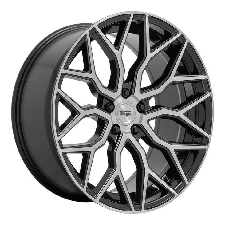 M262 MAZZANTI GLOSS BLACK BRUSHED FACE 9x20 5/114,3 ET35 CB72.6 60° - Alumiinivanteet - 328339 - 1