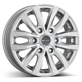 MAK Load 6 Silver 6,5x16 6/114,3 ET30 CB66,1 60° - Alumiinivanteet - 33939 - 1