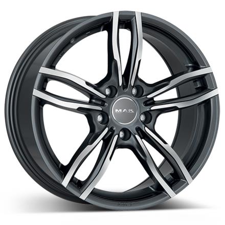 MAK Luft Ice Black 8x17 5/120 ET30 CB72,6 60° - Alumiinivanteet - 33999 - 1