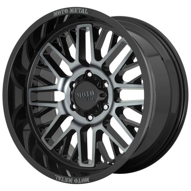 MO802 GLOSS BLACK MACHINED W/ GRAY TINT 9x20 6/139,7 ET0 CB106,1 60° - Alumiinivanteet - 327369 - 1
