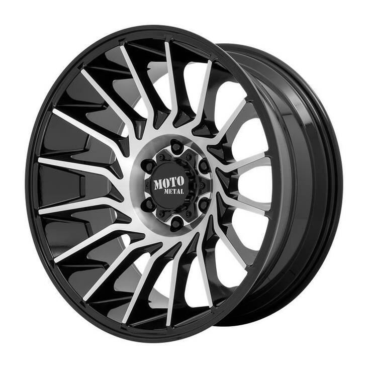 MO807 GLOSS BLACK MACHINED 12x22 5/127 ET-44 CB71,5 60° - Alumiinivanteet - 286809 - 1