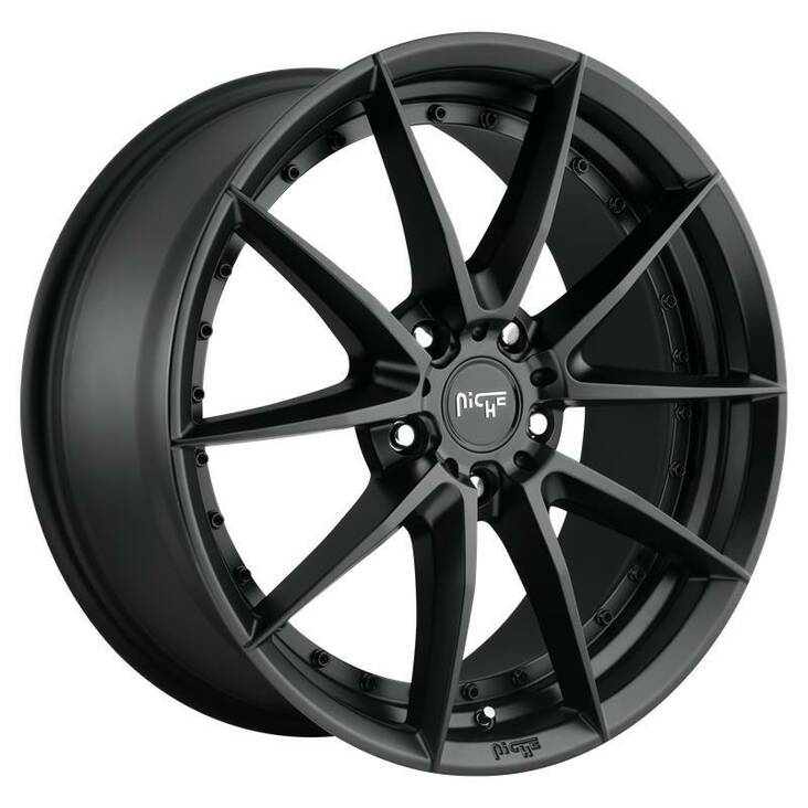 NC196 MATTE BLACK 8,5x19 5/112 ET42 CB66,5 60° - Alumiinivanteet - 280239 - 1