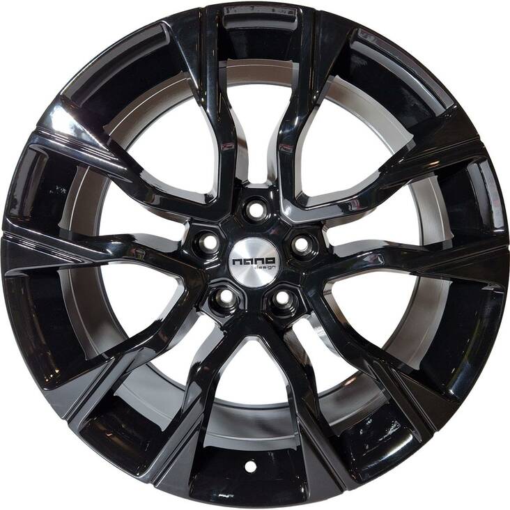 Nano 5755 Glossy Black 9x20 5/120 ET40 CB72,6 VW T5/T6 ERÄ 60° - Alumiinivanteet - 316609 - 1