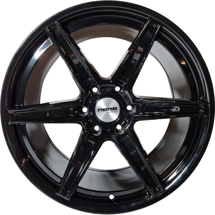 Nano 5774 Glossy Black 9,5x20 6/139,7 ET12 CB110,0 BLACK FRIDAY 23 60° - Alumiinivanteet - 329449 - 1