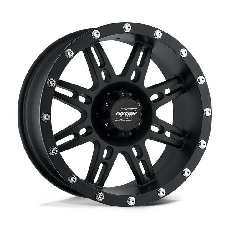 PA31 STRYLER FLAT BLACK 9x17 8/165,1 ET-6 CB125.2 60° - Alumiinivanteet - 327579 - 1