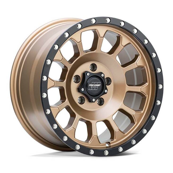 PA34 ROCKWELL MATTE BRONZE W/ BLACK LIP 8,5x17 5/127 ET0 CB71,5 60° - Alumiinivanteet - 327529 - 1