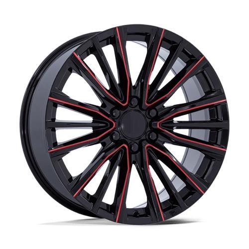 PR223 GLOSS BLACK MILLED RED 10x26 6/139,7 ET28 CB78.1 60° - Alumiinivanteet - 331729 - 1