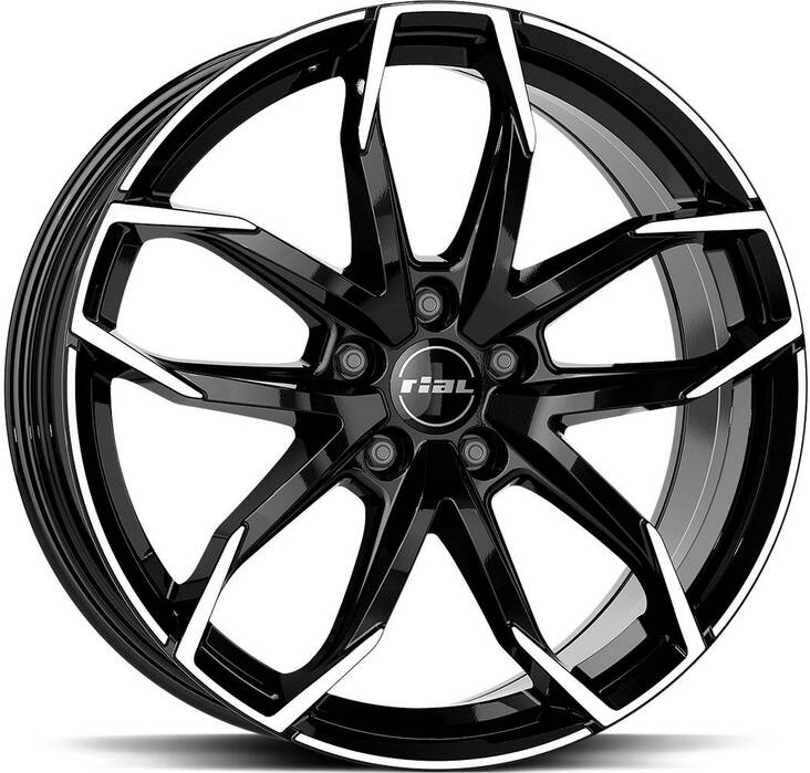RIAL Lucca Diam Black Pol 6,5x16 4/108 ET32 CB65.1 Flat - Alumiinivanteet - 297739 - 1