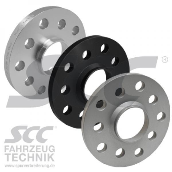 SCC Spacer 10mm System 2P ALU musta/anod. 5/120 CB72,6 (pari) - Rengas- ja vannetarvikkeet - 296609 - 1