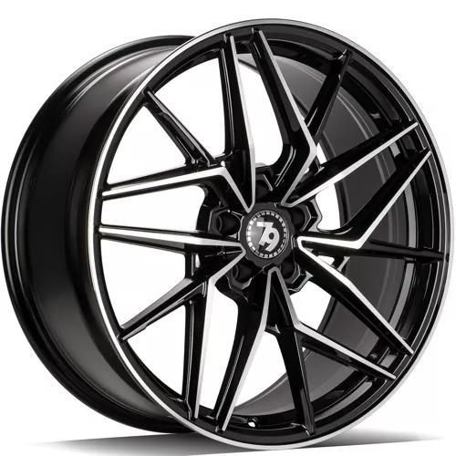SCF-I Black Front Polished 8x18 5/120 ET30 CB72.6 60° - Alumiinivanteet - 337109 - 1