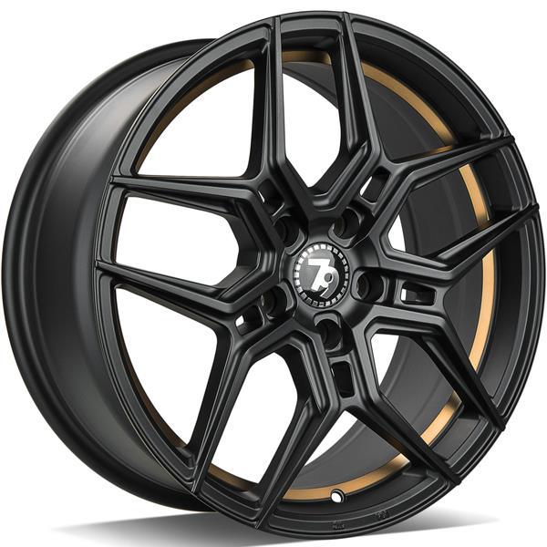SV-B Black Matt Gold Inner Lip 8x18 5/114,3 ET40 CB73,1 60° - Alumiinivanteet - 314269 - 1