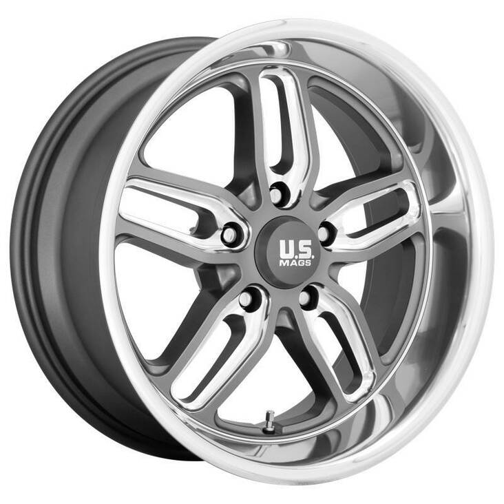 UC129 MATTE GUN METAL MILLED 10,5x22 5/127 ET1 CB78.1 60° - Alumiinivanteet - 245799 - 1