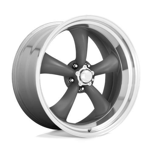VN215 CLASSIC TORQ THRUST II MAG GRAY W/ MACHINED 8x20 5/127 ET0 CB83,1 60° - Alumiinivanteet - 327739 - 1