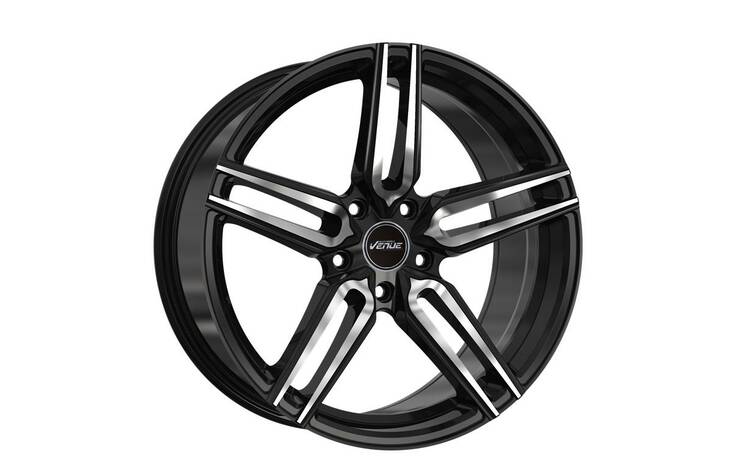 Venue Meta Black Polished 9x19 5/112 ET35 CB66,6 BLACK FRIDAY 23 60° - Alumiinivanteet - 329409 - 1