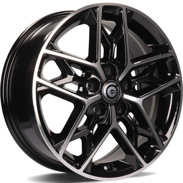 Venus Black Front Polished 7,5x18 5/114,3 ET48 CB73,1 60° - Alumiinivanteet - 314079 - 1