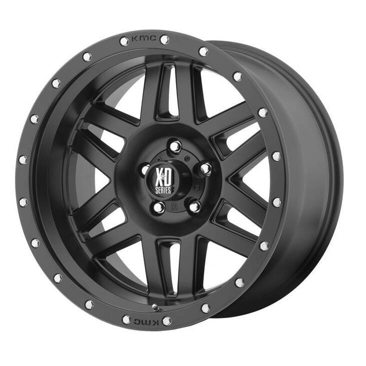 XD128 Satin Black With Reinforcing Ring 9x17 6/139,7 ET18 CB106,2 60° - Alumiinivanteet - 241589 - 1