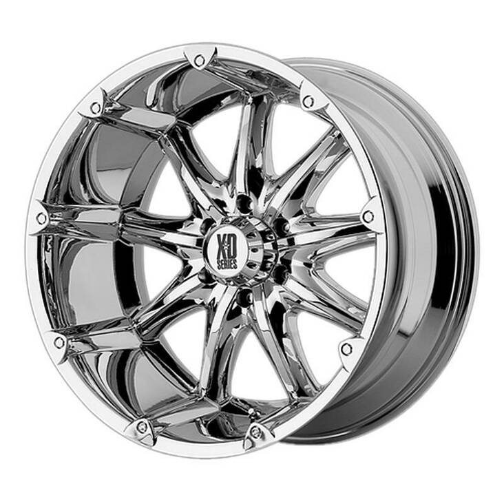 XD779 Chrome 9x20 6/135 ET-12 CB87,1 60° - Alumiinivanteet - 238089 - 1
