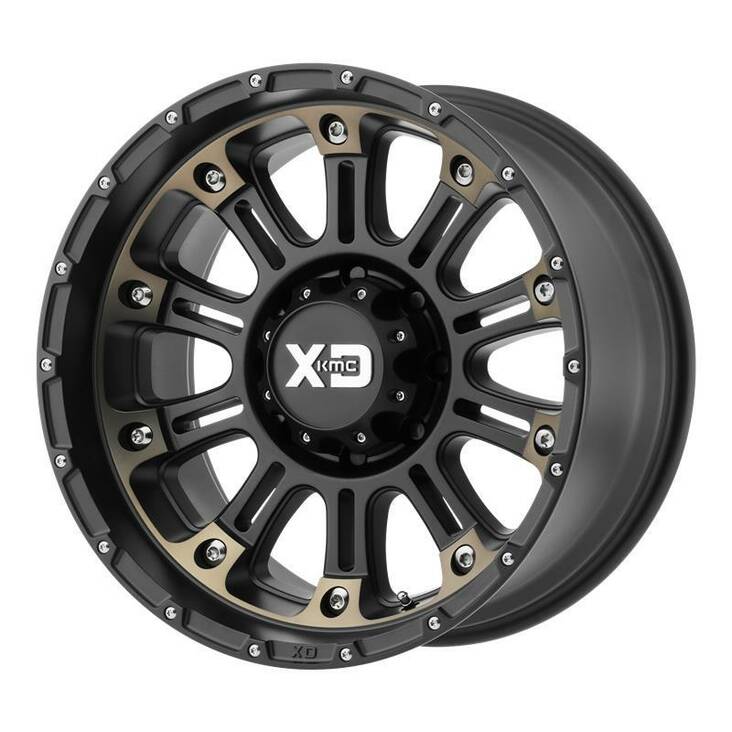 XD829 Satin Black Machined Dark Tint 9x20 6/135 ET-12 CB87,1 60° - Alumiinivanteet - 236369 - 1