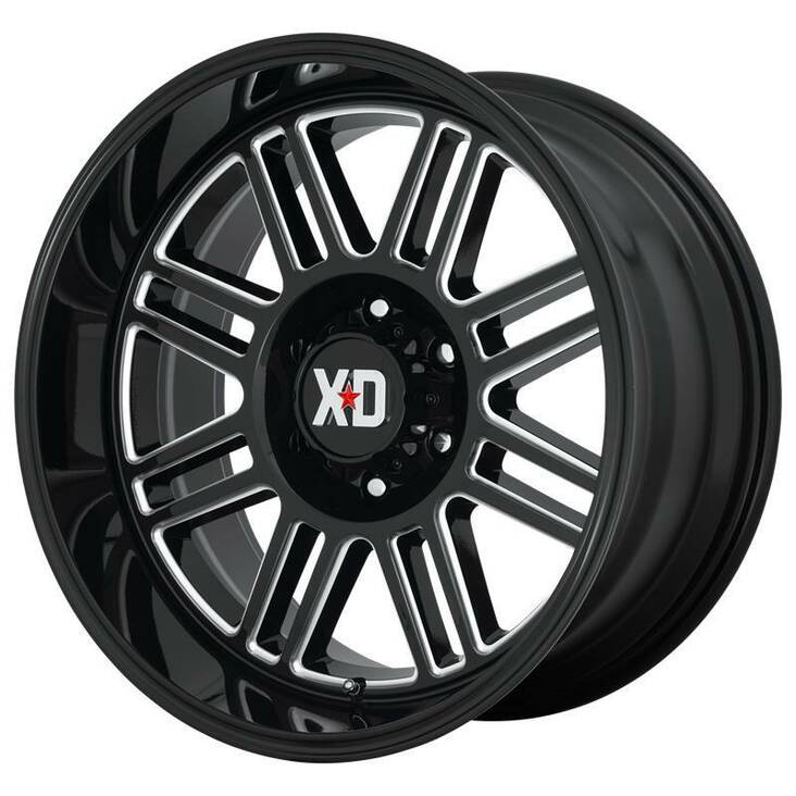 XD850 Gloss Black Milled 10x20 6/139,7 ET-18 CB106,1 60° - Alumiinivanteet - 243809 - 1
