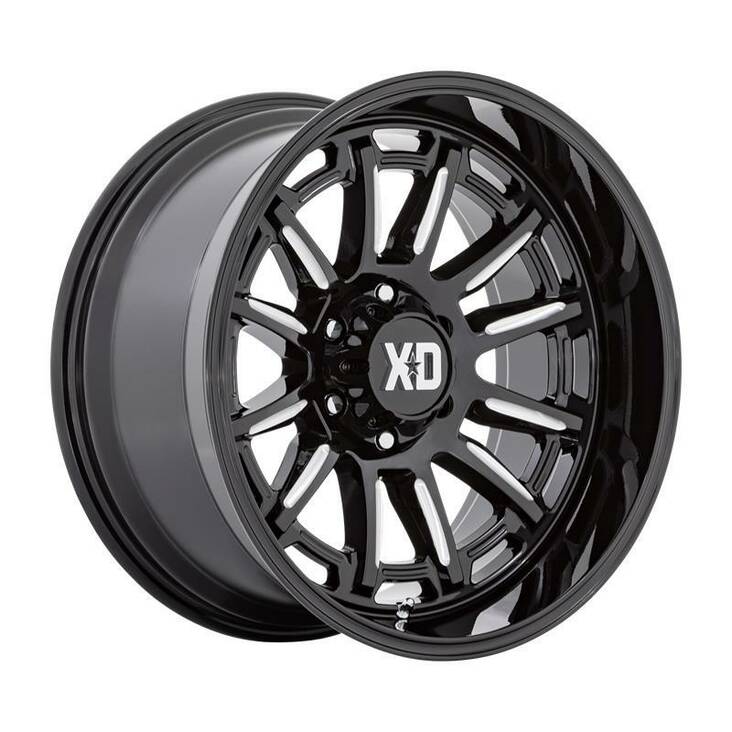 XD865 PHOENIX GLOSS BLACK MILLED 9x20 5/150 ET18 CB110,1 60° - Alumiinivanteet - 327949 - 1