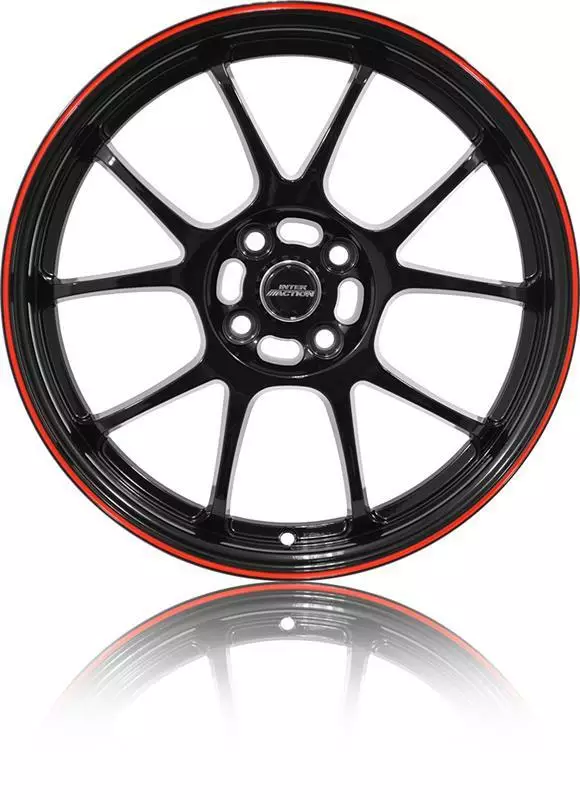 PHOENIX Gloss Black Red 7x17 4/108 ET25 60° - Alumiinivanteet - 360749 - 1