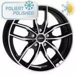 BAVARIS Gloss Black Polished 7x16 5/112 ET47 60° - Alumiinivanteet - 360809 - 1