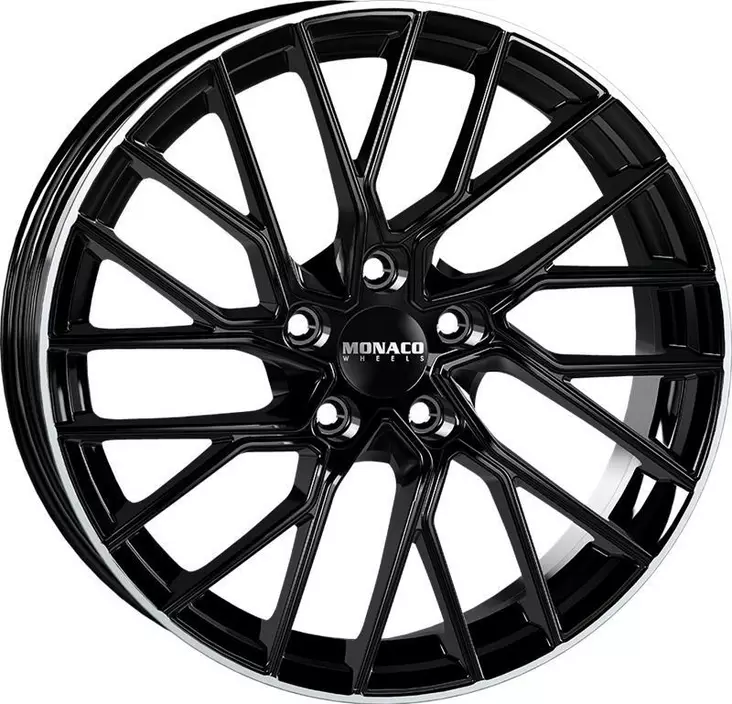 GP11 Black Polished Lip 8x19 5/112 ET45 60° - Alumiinivanteet - 361079 - 1