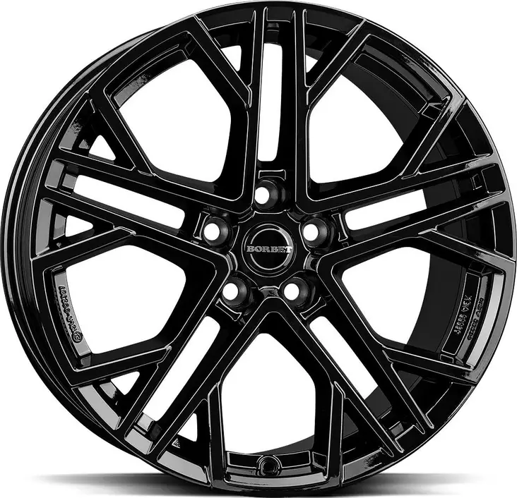 BORBET XV Black Gloss 8,5x19 5/108 ET45 CB72.5 60° - Alumiinivanteet - 356279 - 1