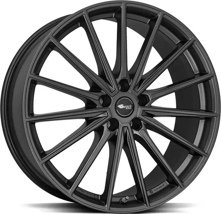 BROCK B43 Cosmic Grey Matt 10x20 5x112 ET39 CB66.6 60° 1050 kg - Alumiinivanteet - 366919 - 1